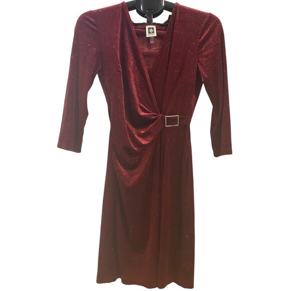 Anne Klein Dresses & Skirts - NWT Anne Klein Red Glitter Dress size 4